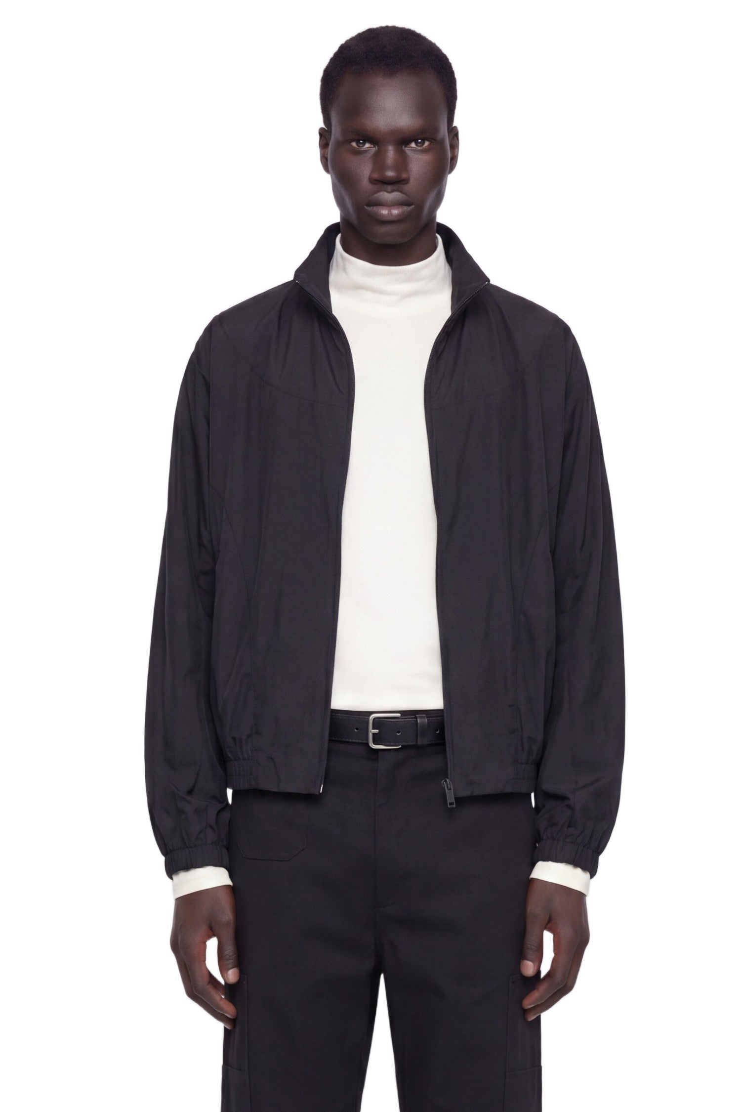 Mix Material Cut Outs Blouson