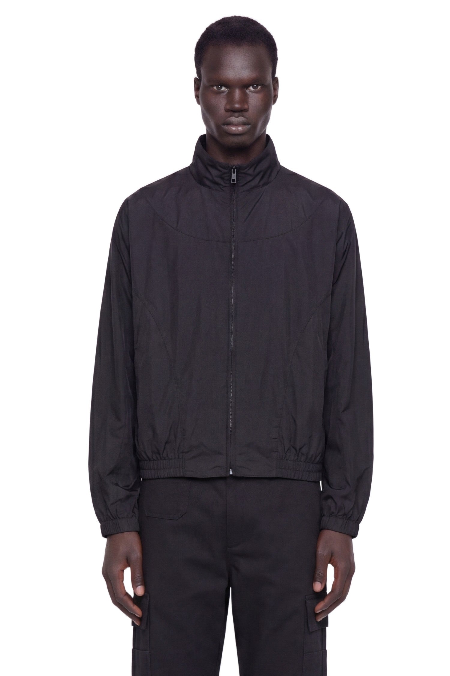 Mix Material Cut Outs Blouson
