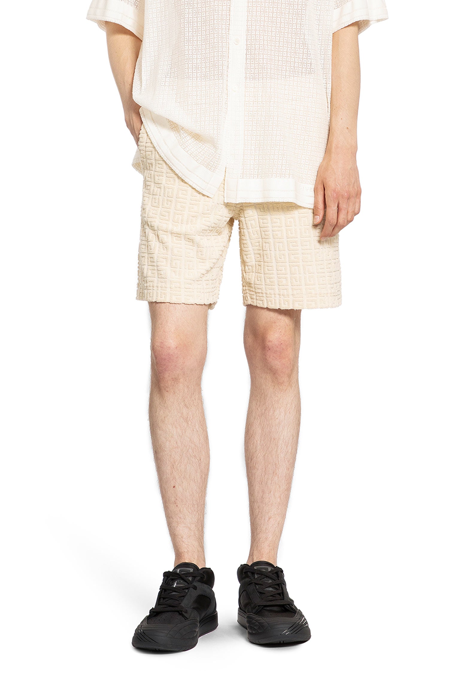 GIVENCHY MAN OFF-WHITE SHORTS