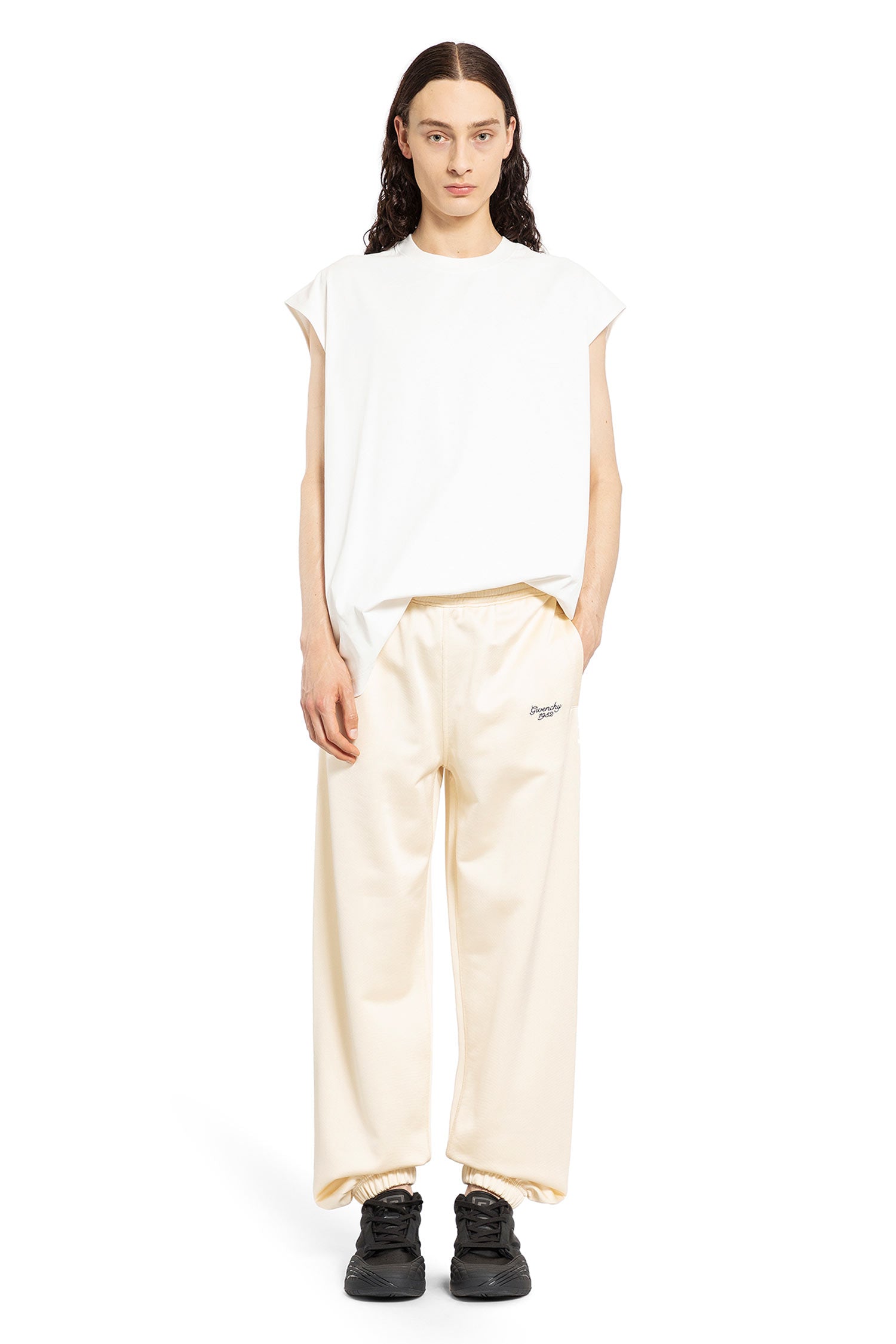 GIVENCHY MAN OFF-WHITE TROUSERS