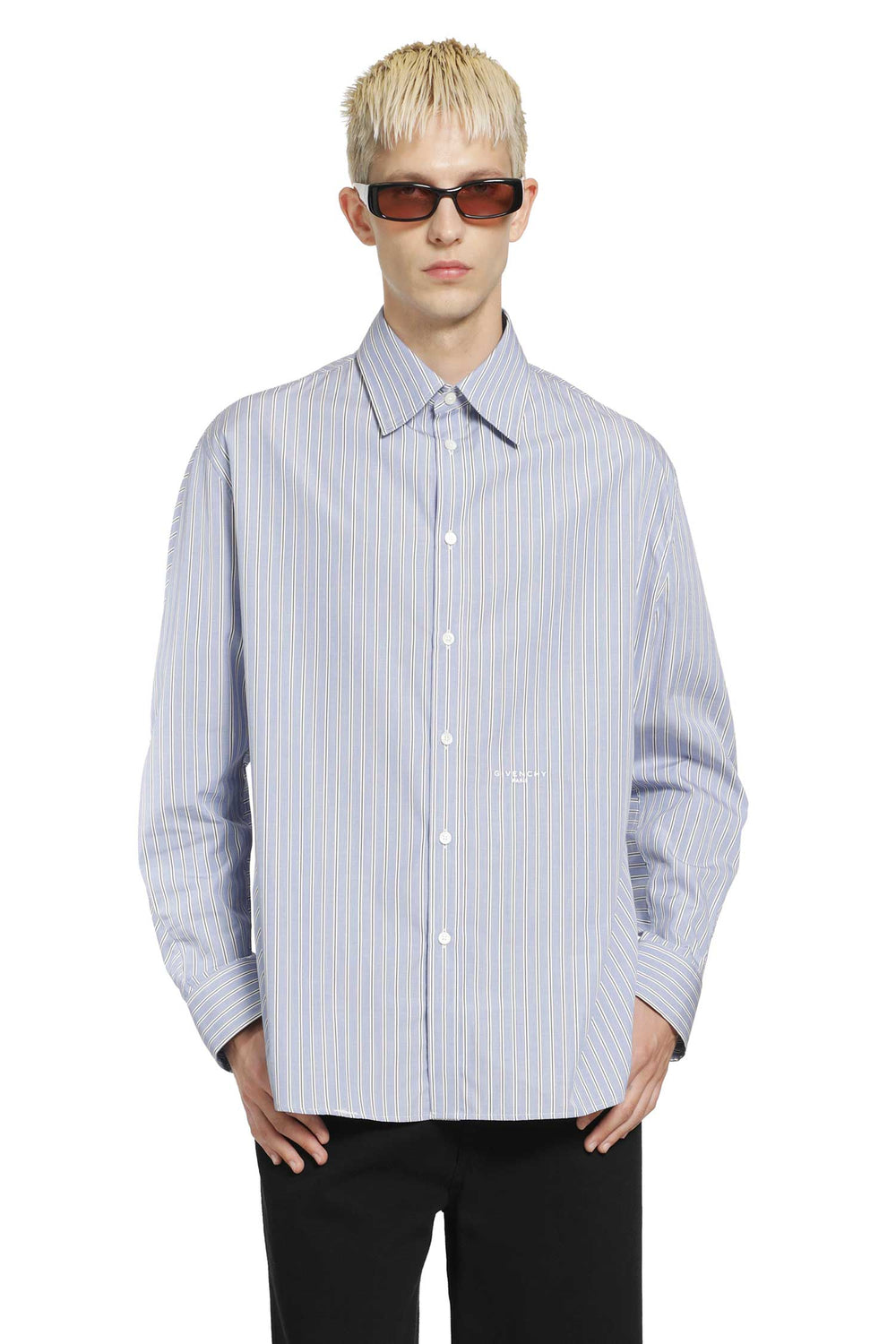 GIVENCHY Pinstriped Shirt in Cotton Poplin man