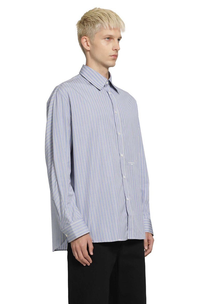
              GIVENCHY Pinstriped Shirt in Cotton Poplin man
            