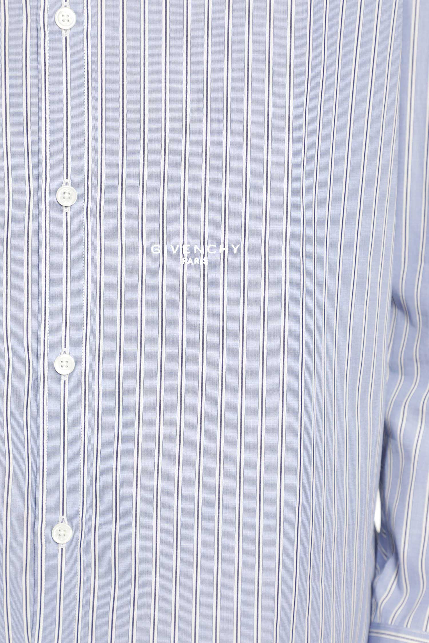 Pinstriped Shirt in Cotton Poplin