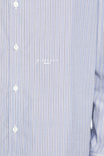 Pinstriped Shirt in Cotton Poplin