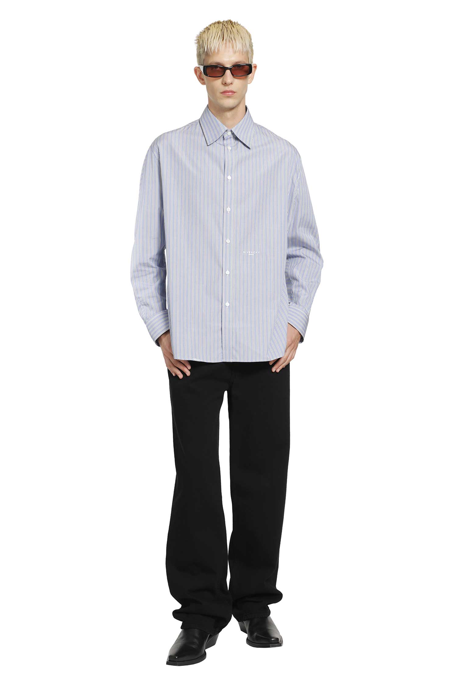GIVENCHY Pinstriped Shirt in Cotton Poplin man