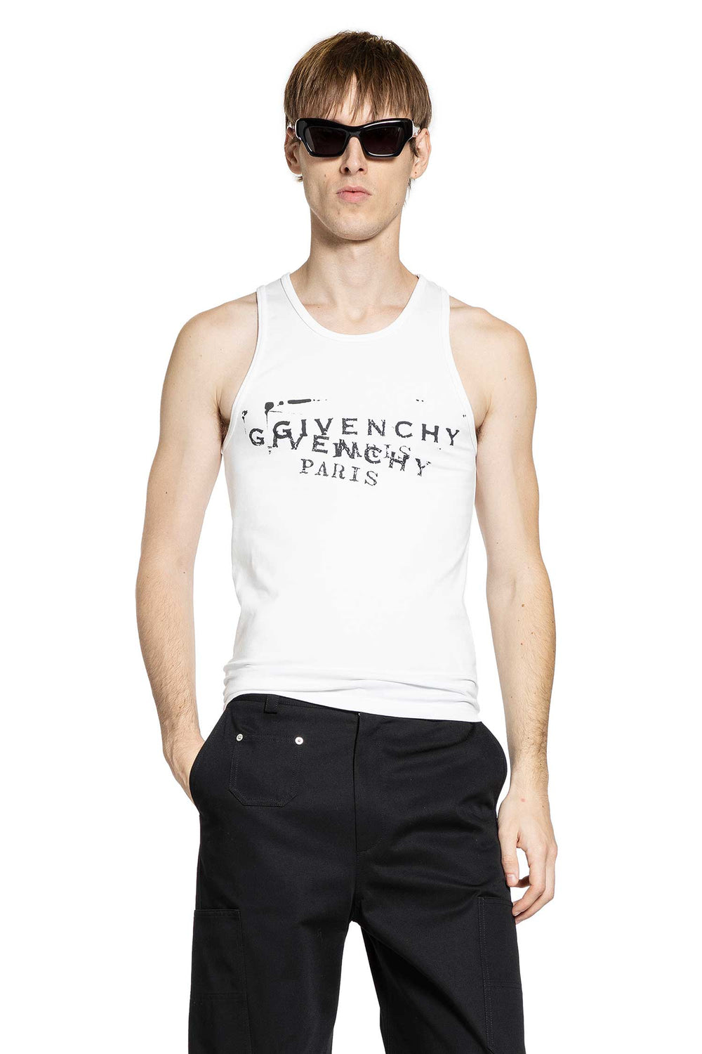 GIVENCHY Givenchy Stamp Print Tank Top man
