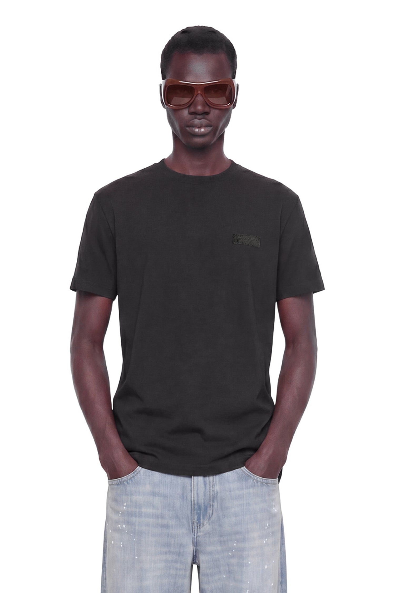 Logo Patch Crewneck T-Shirt