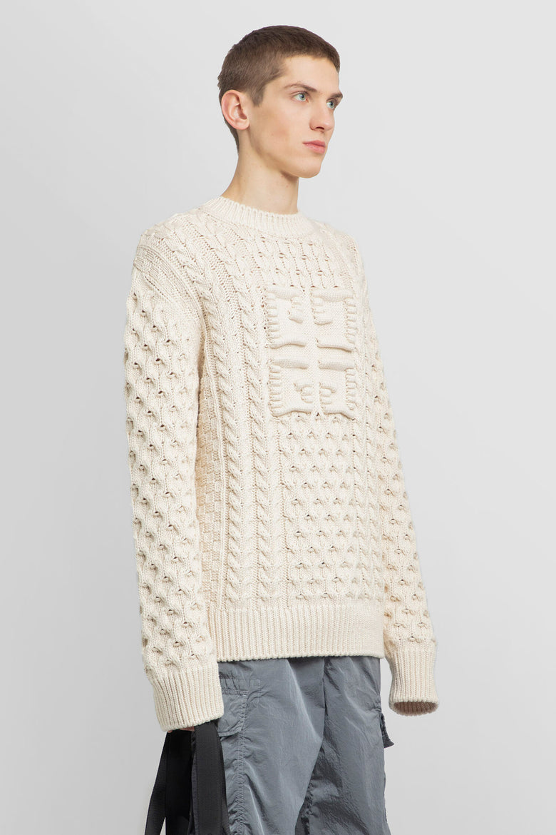 GIVENCHY MAN OFF-WHITE KNITWEAR