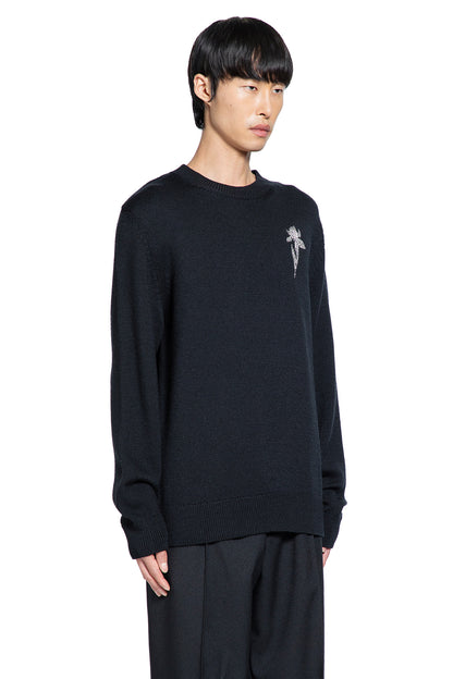 Crystal Flower Wool Sweater