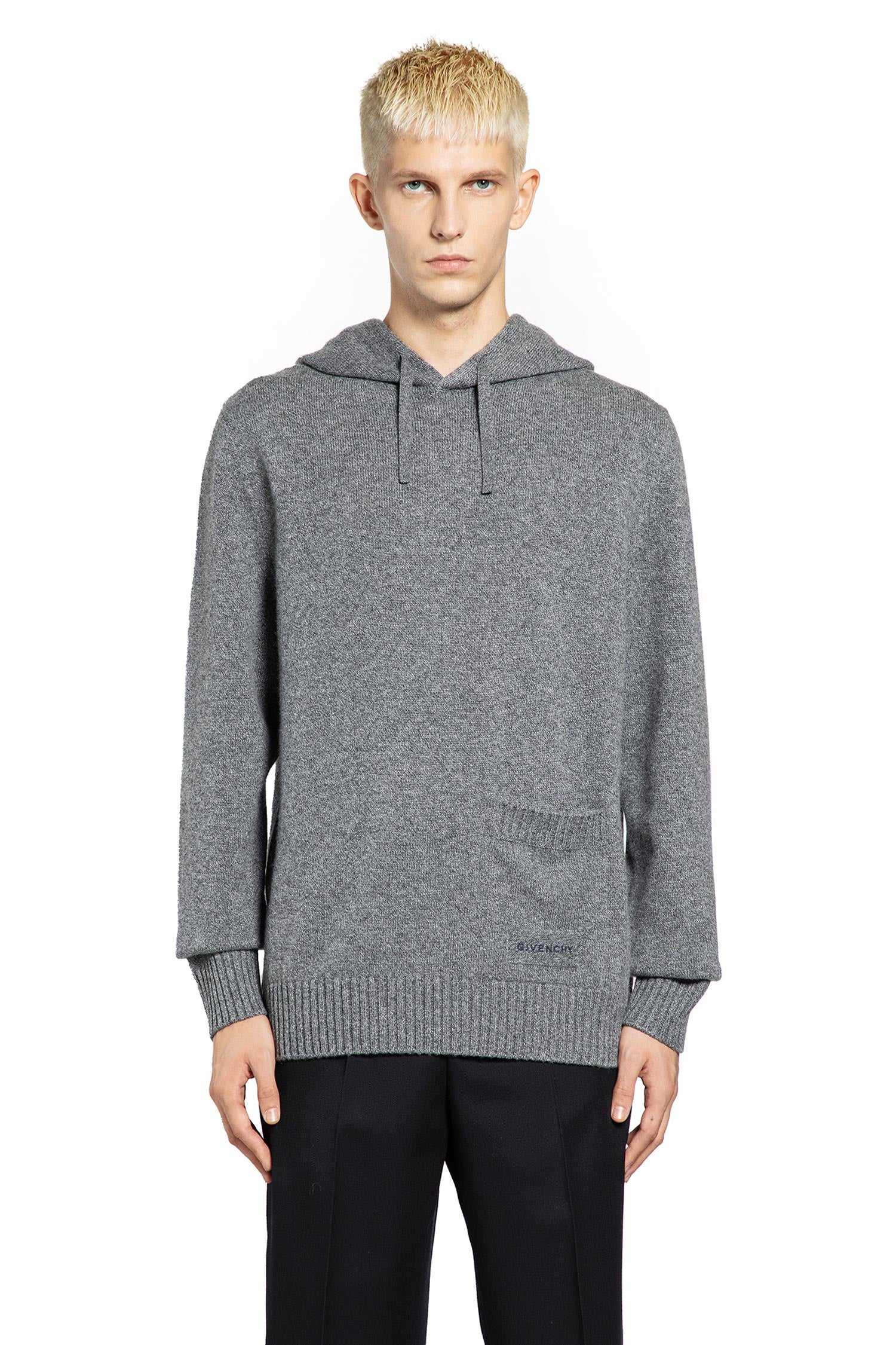 GIVENCHY MAN GREY KNITWEAR