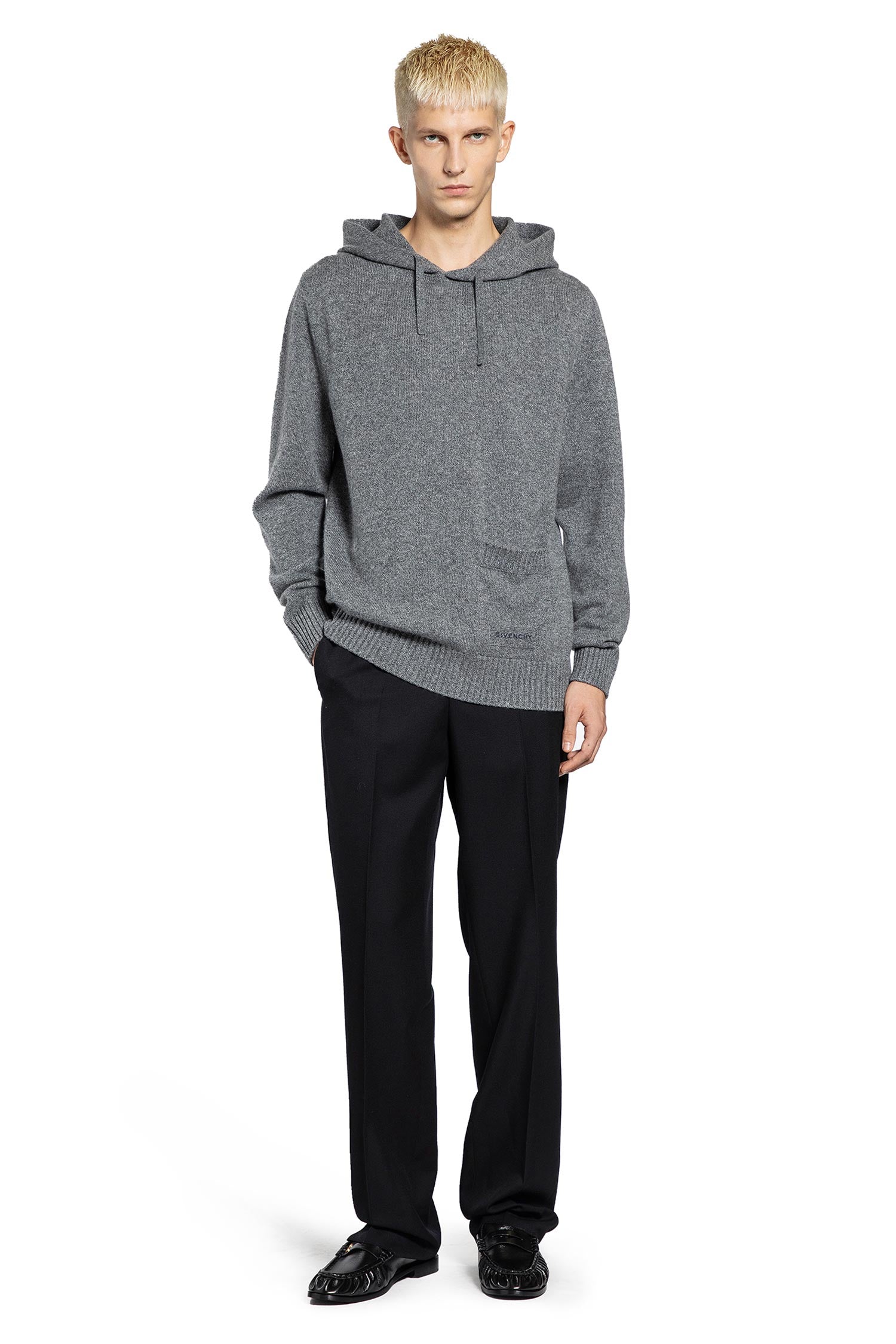 GIVENCHY MAN GREY KNITWEAR