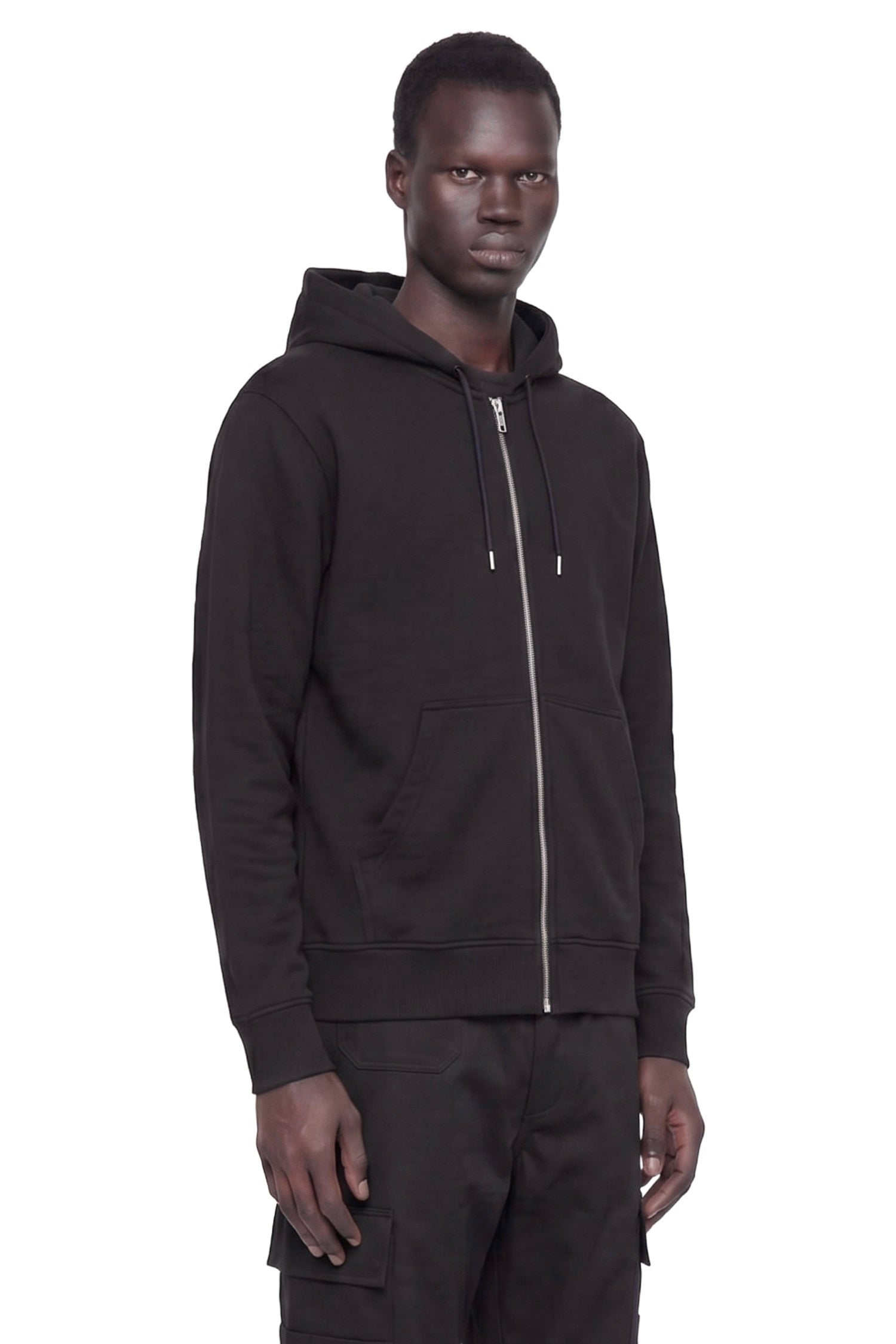 Photographic Negative Logo Zip-Up Hoodie