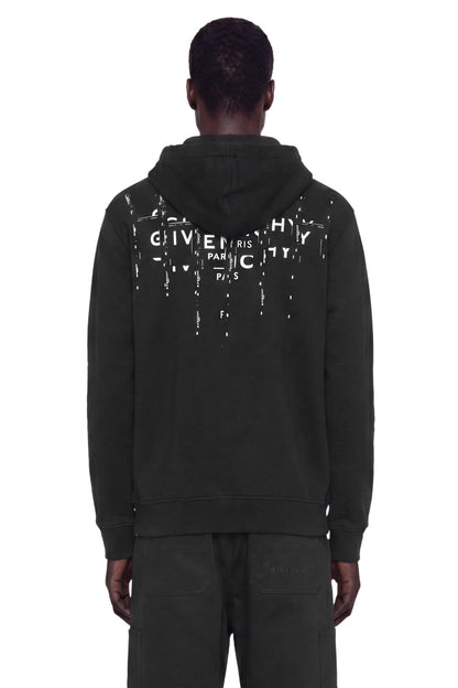 Photographic Negative Logo Zip-Up Hoodie
