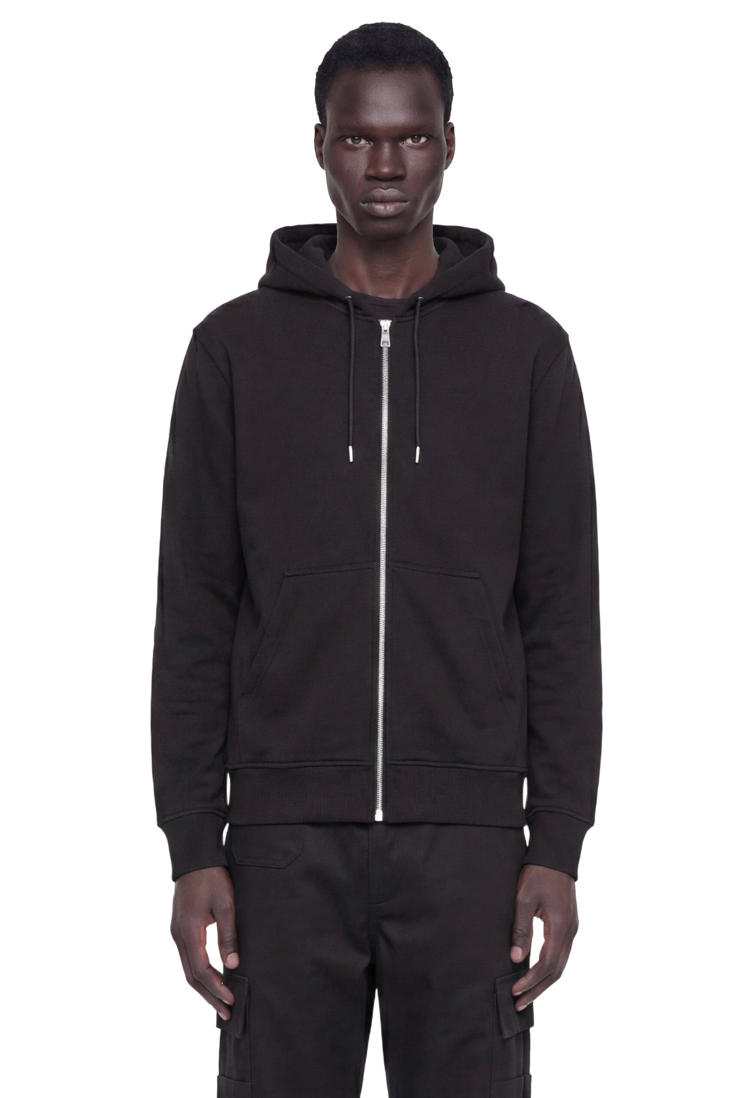 GIVENCHY Photographic Negative Logo Zip-Up Hoodie man