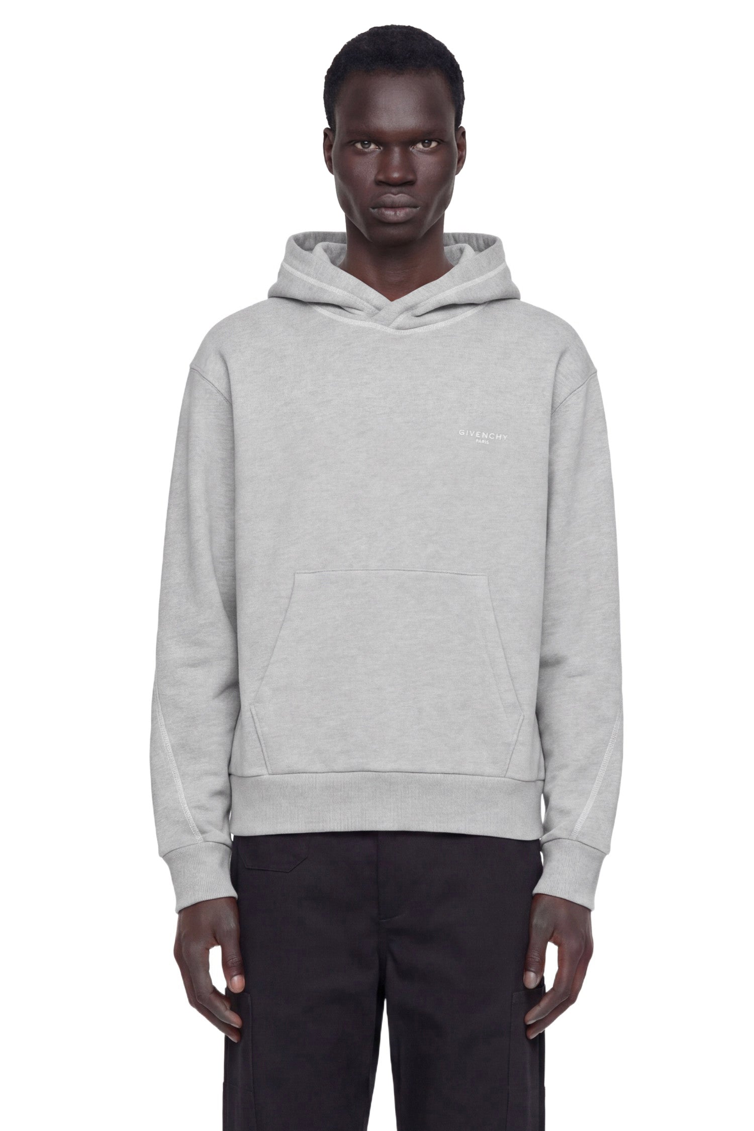 Couture Seam Contrast Stitch Hoodie