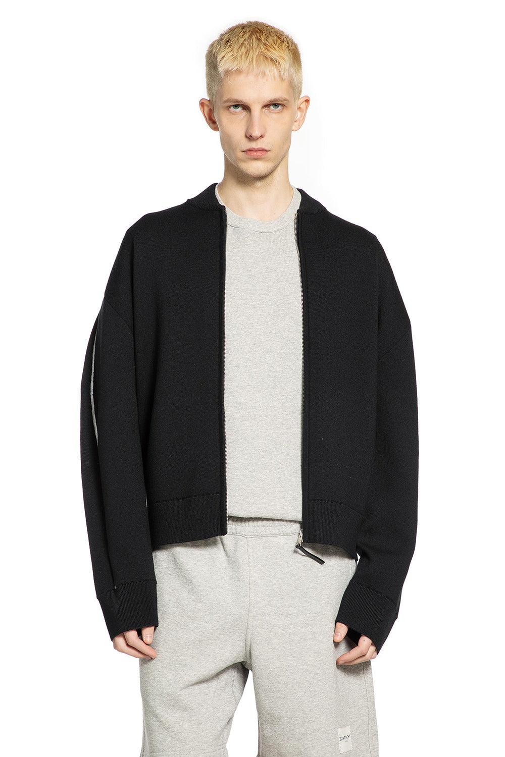 GIVENCHY Couture Seam Zipped Cardigan man