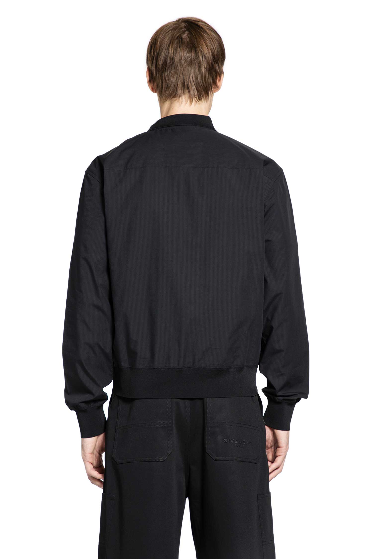 Striped Cotton Poplin Polo Shirt