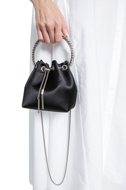 JIMMY CHOO WOMAN BLACK TOP HANDLE BAGS