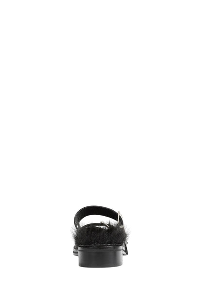 Buckled Mary Jane Mules