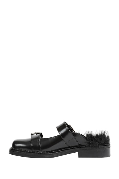 Buckled Mary Jane Mules