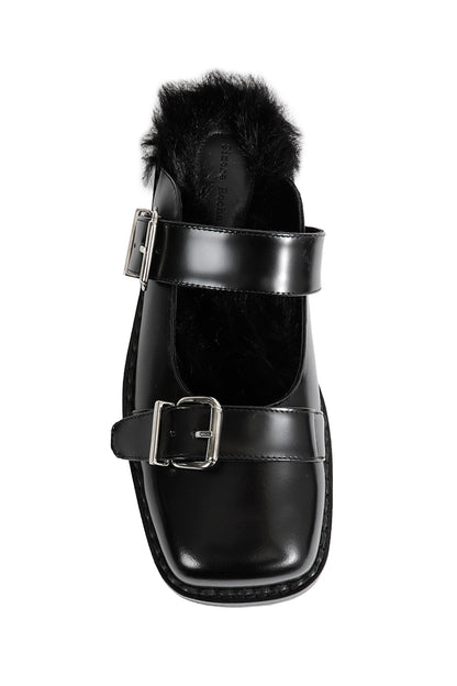 Buckled Mary Jane Mules