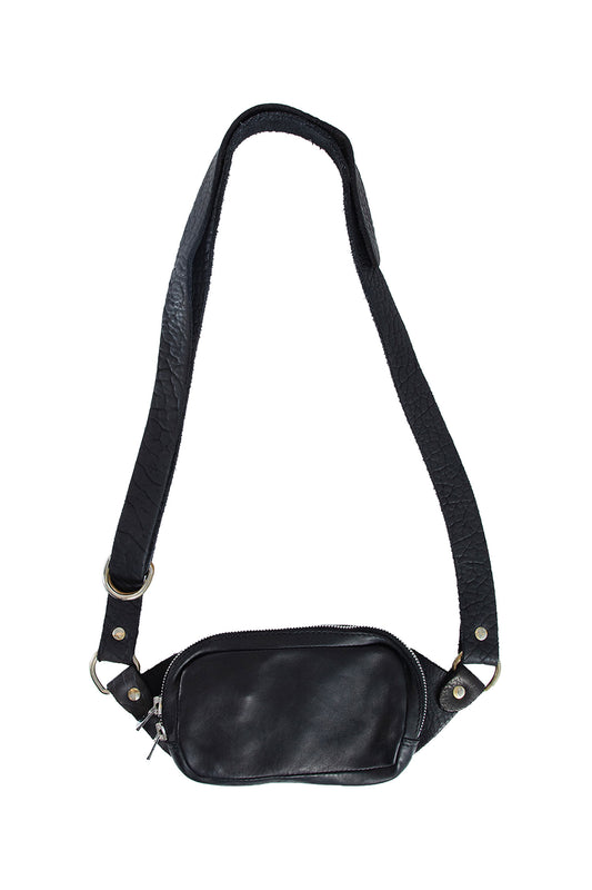 GUIDI UNISEX BLACK FANNY PACKS