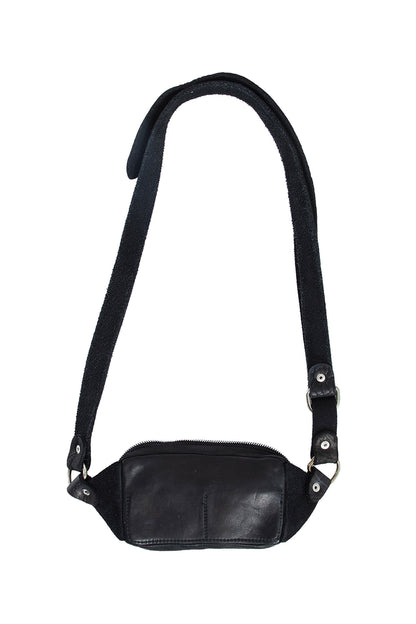 GUIDI UNISEX BLACK FANNY PACKS