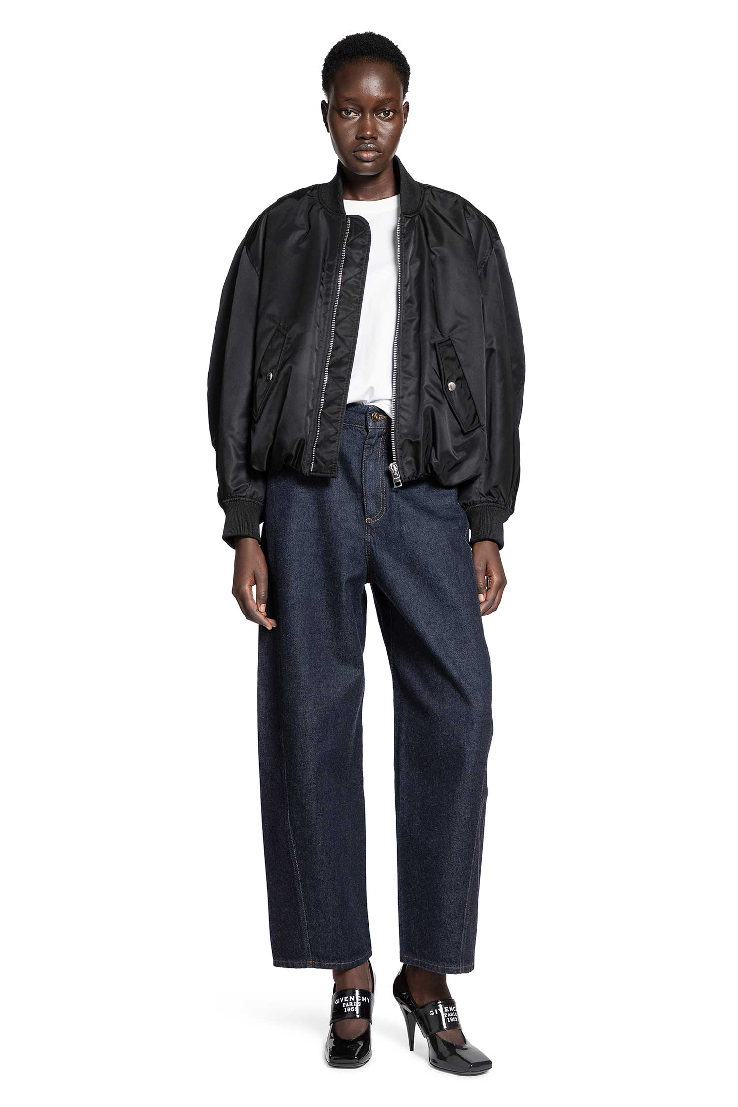 Cropped Cocoon Bomber