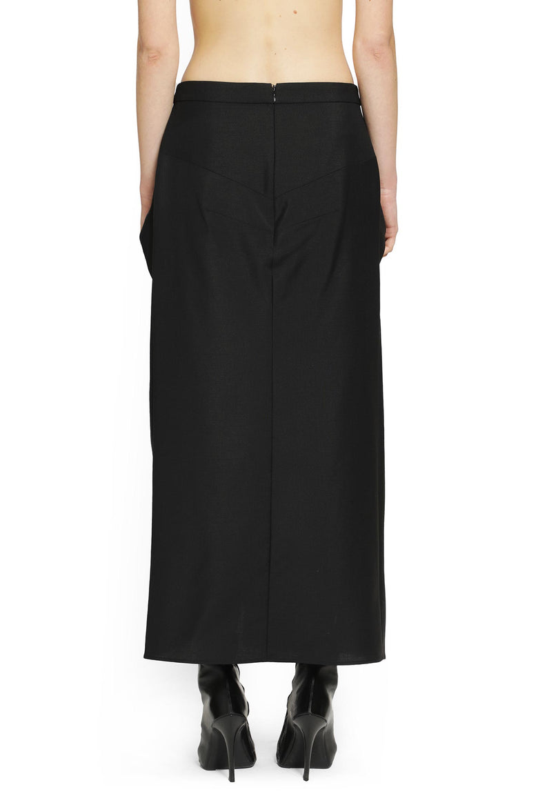 GIVENCHY Draped Wool Mohair Skirt woman