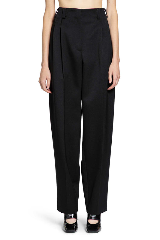 Slashed Double Pleat pants in Wool