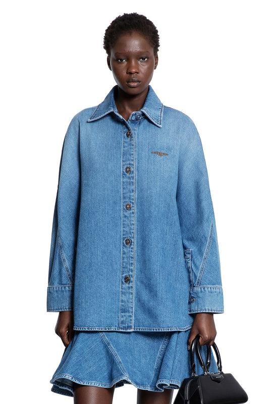 Cocoon Shirt in Washed Denim - Antonioli.eu