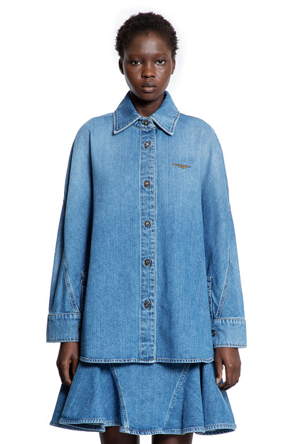 Cocoon Shirt in Washed Denim