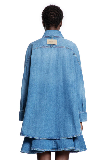 Cocoon Shirt in Washed Denim
