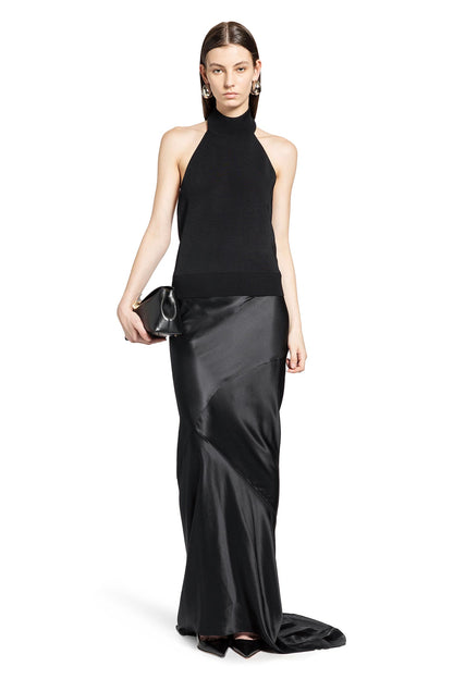 Halterneck top in Wool Viscose