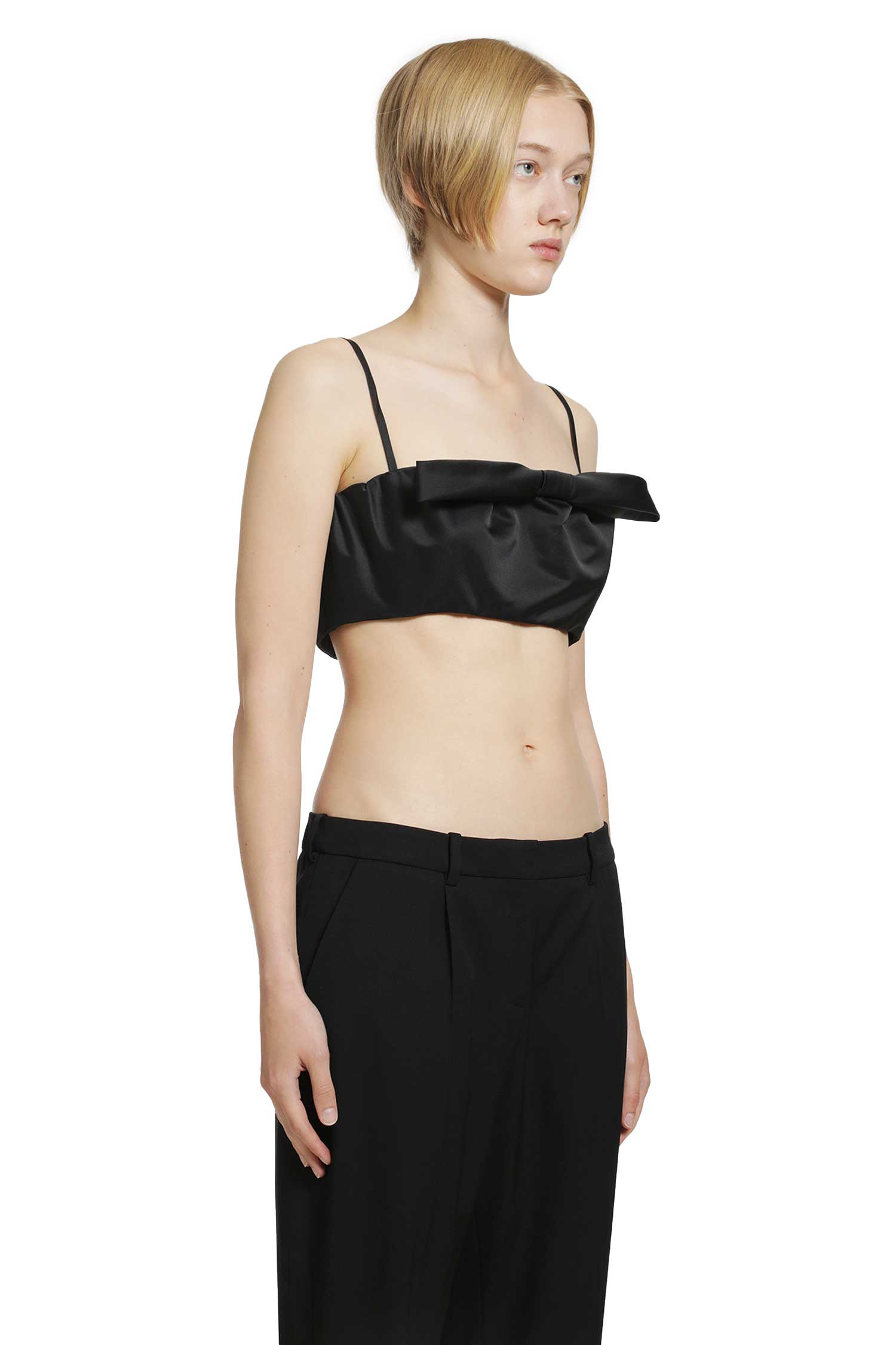 GIVENCHY Cropped Top with Bow woman