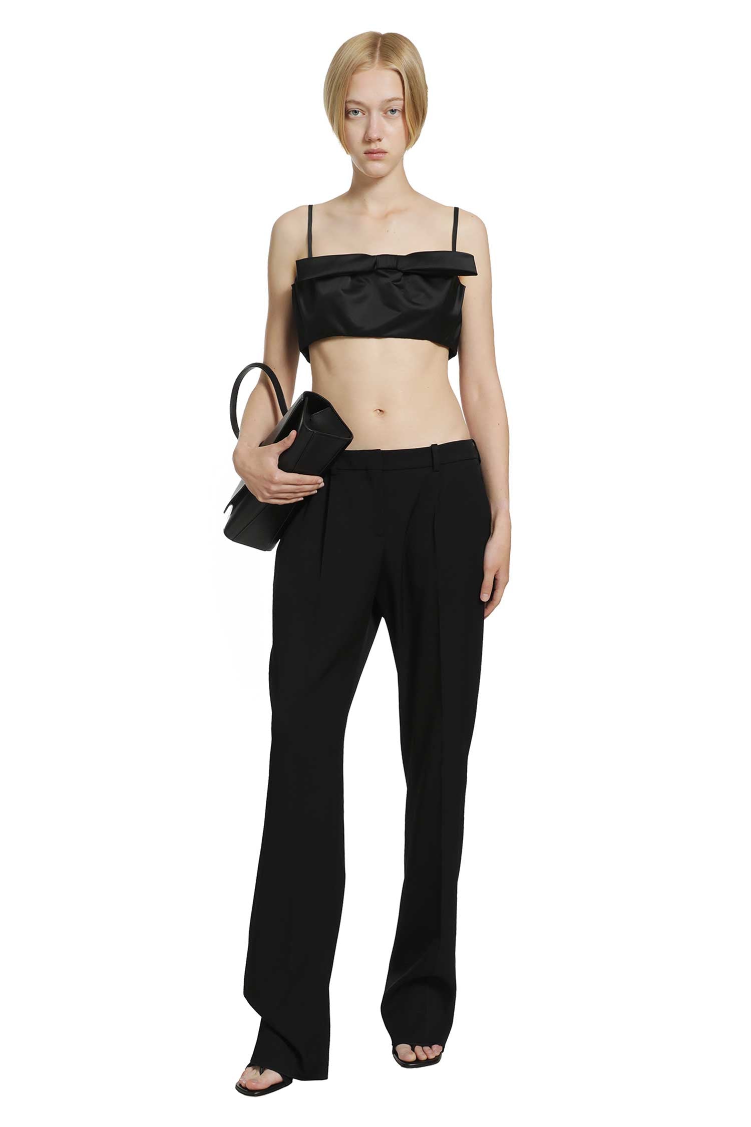 GIVENCHY Cropped Top with Bow woman