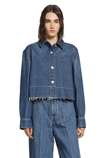 Cropped Denim Shirt