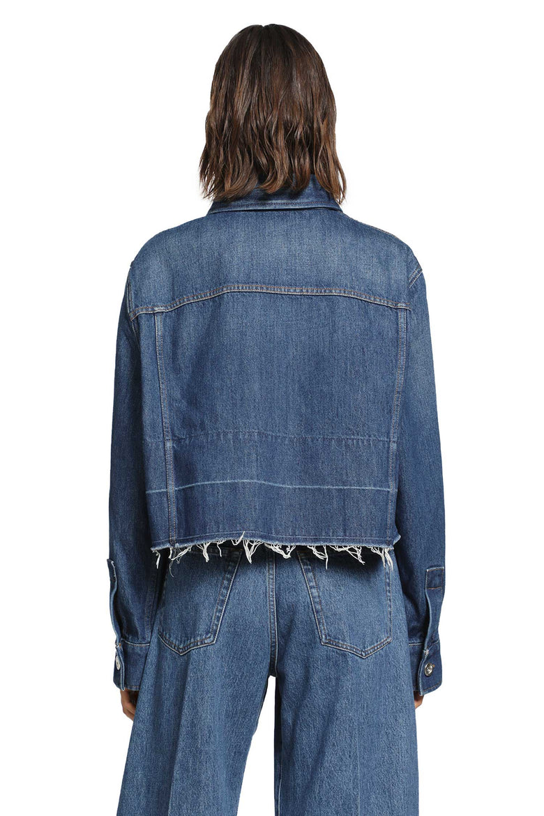 GIVENCHY Cropped Denim Shirt woman