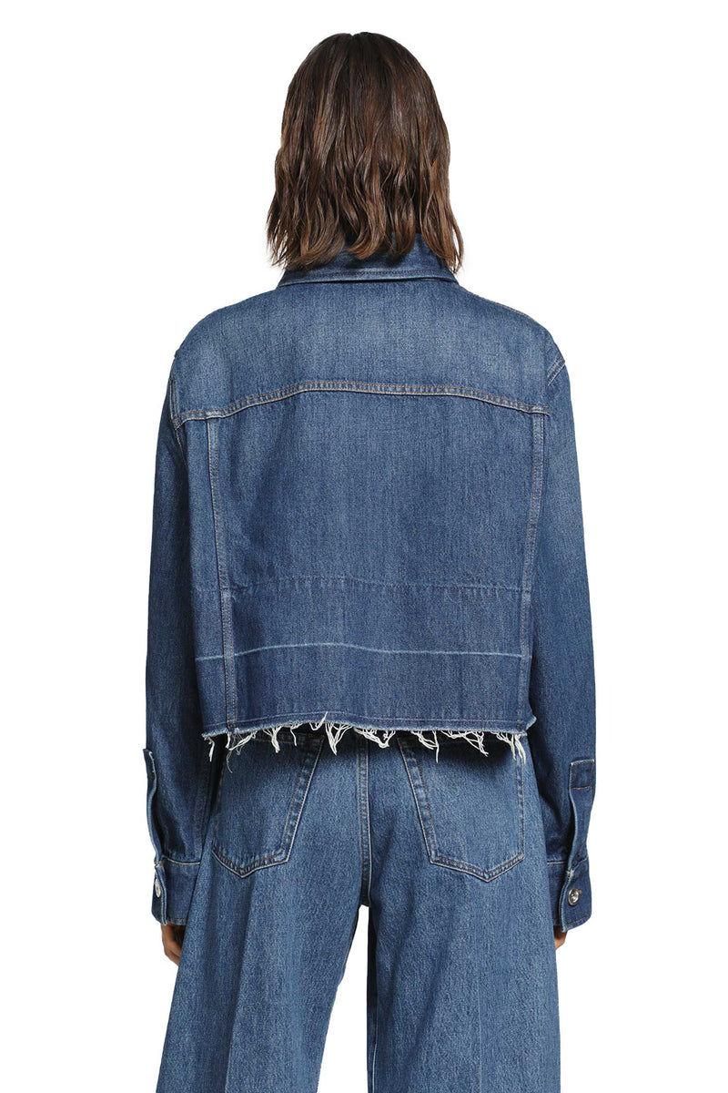 GIVENCHY Cropped Denim Shirt woman