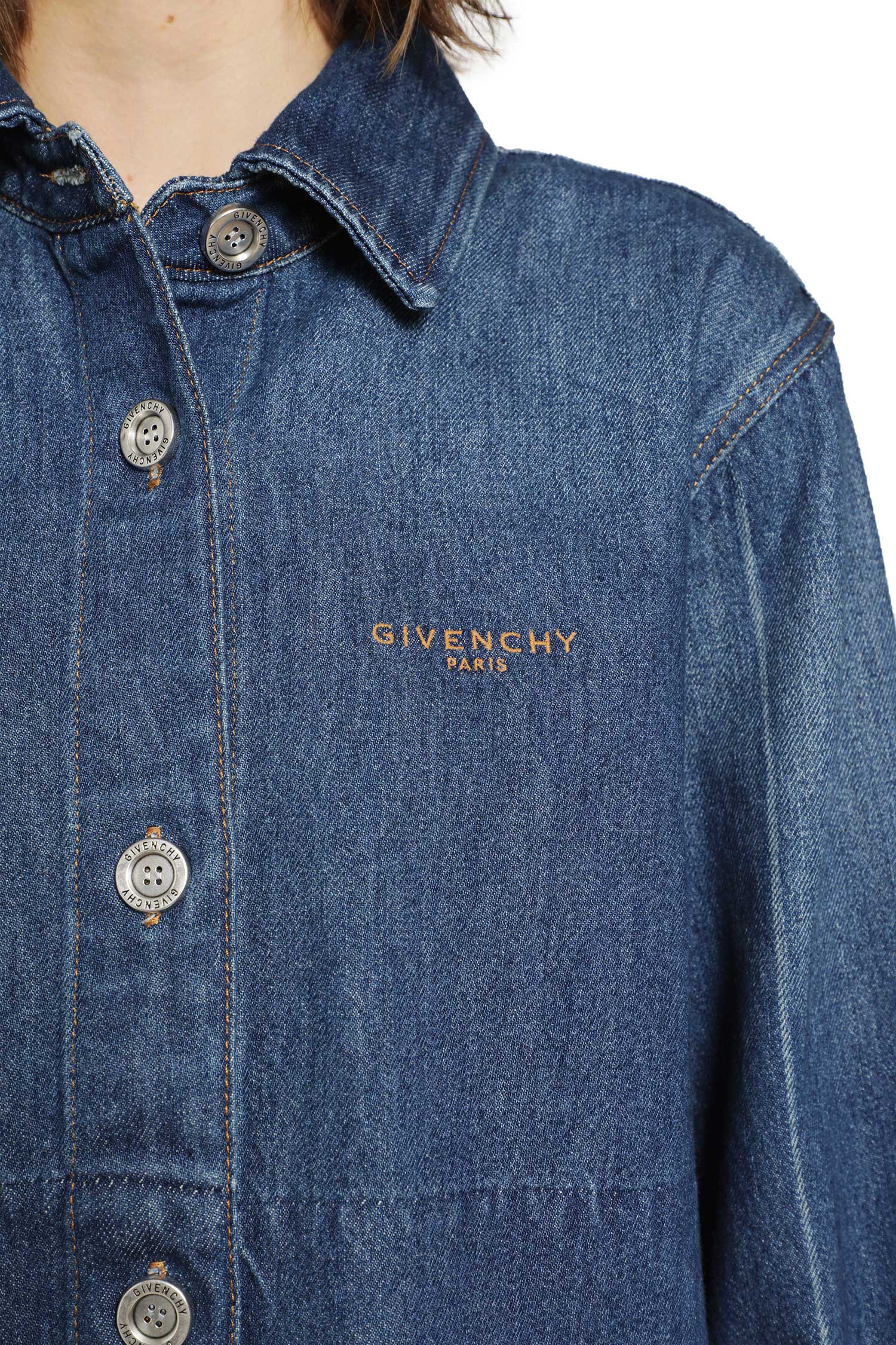 Cropped Denim Shirt