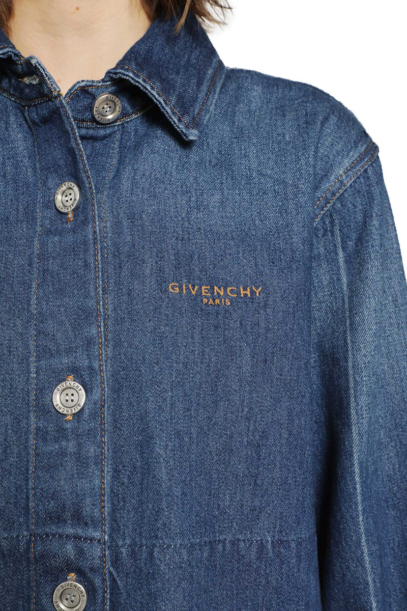 GIVENCHY Cropped Denim Shirt woman