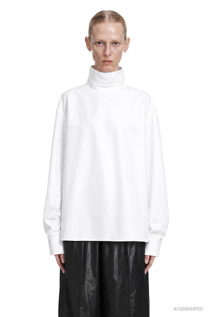 Back-To-Front Shirt in Poplin
