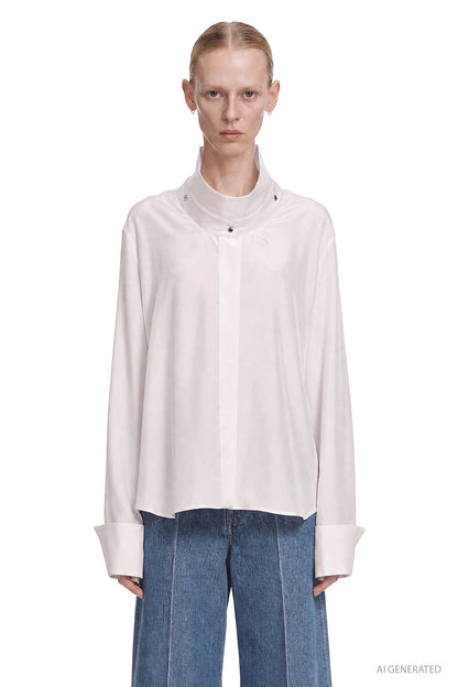 Deconstructed Collar Shirt