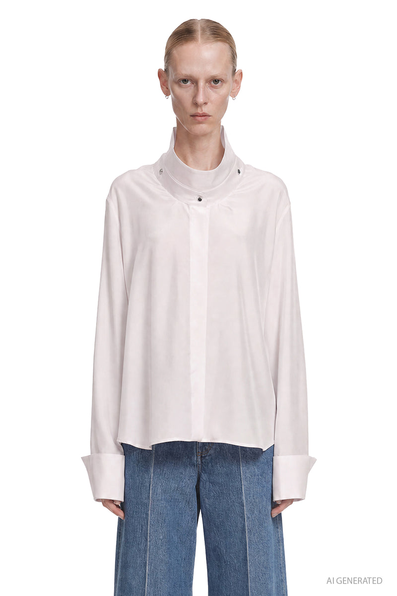 GIVENCHY Deconstructed Collar Shirt woman