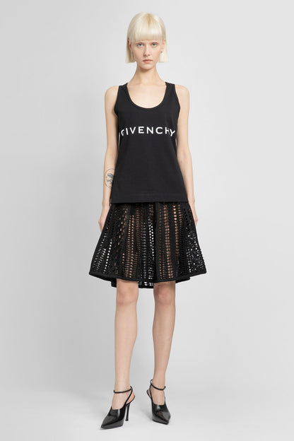 GIVENCHY WOMAN BLACK T-SHIRTS & TANK TOPS