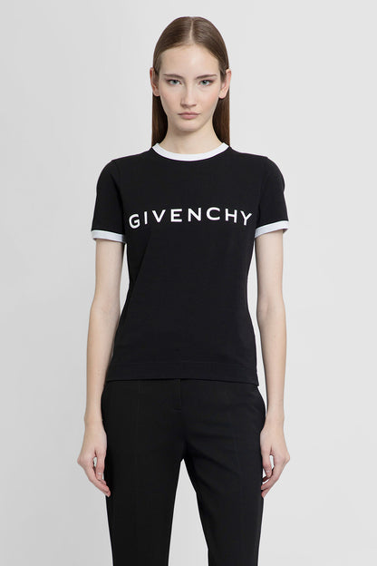 GIVENCHY WOMAN BLACK&WHITE T-SHIRTS & TANK TOPS