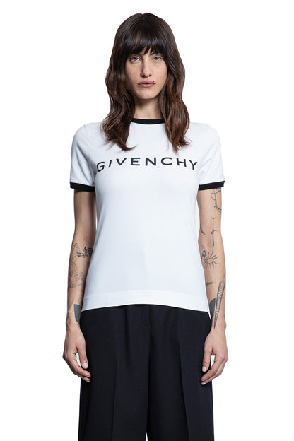 GIVENCHY WOMAN BLACK&WHITE T-SHIRTS & TANK TOPS