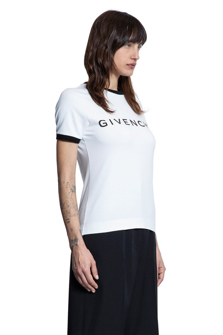 GIVENCHY WOMAN BLACK&WHITE T-SHIRTS & TANK TOPS