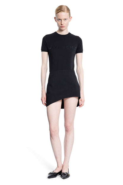 GIVENCHY WOMAN BLACK T-SHIRTS & TANK TOPS