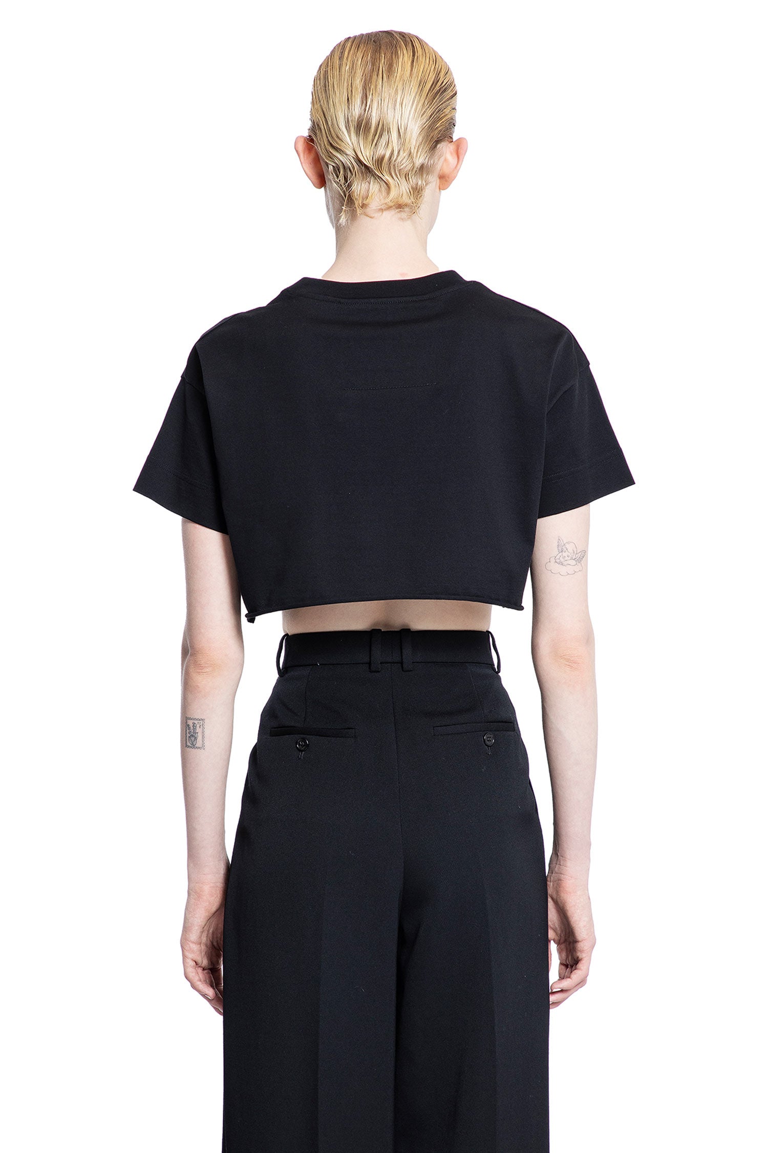 GIVENCHY WOMAN BLACK T-SHIRTS & TANK TOPS